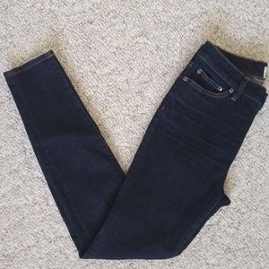 J. Crew lookout high-rise skinny very dark wash